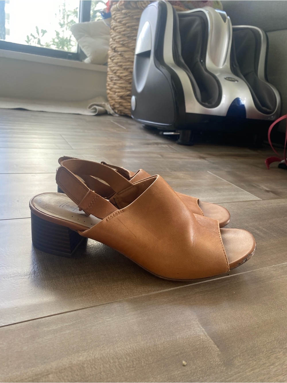Clark’s Slingback Block Heel Sandals